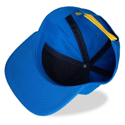 FALLOUT Vault Boy Felt Patch Novelty Snapback Baseball Cap Blue