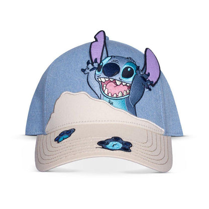 DISNEY Lilo & Stitch Beach Day Stitch Novelty Adjustable Cap Grey/Blue