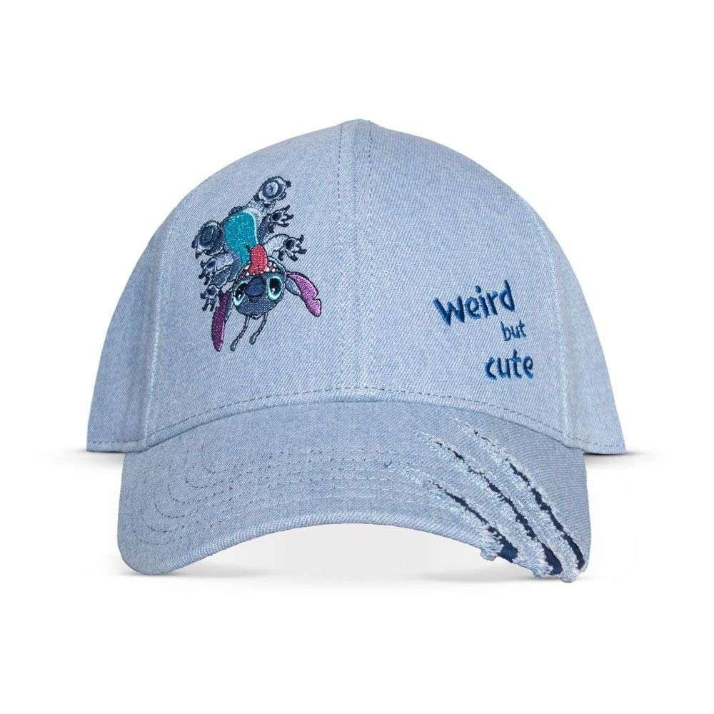 DISNEY Lilo & Stitch Weird but Cute Stitch Novelty Adjustable Cap Blue