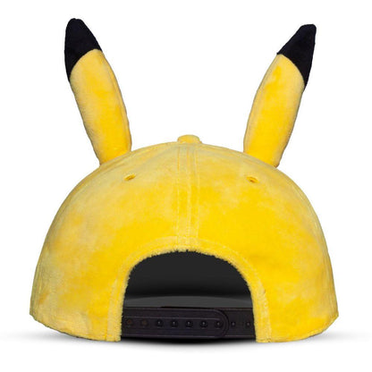 POKEMON Smiling Pikachu Novelty Adjustable Cap Yellow