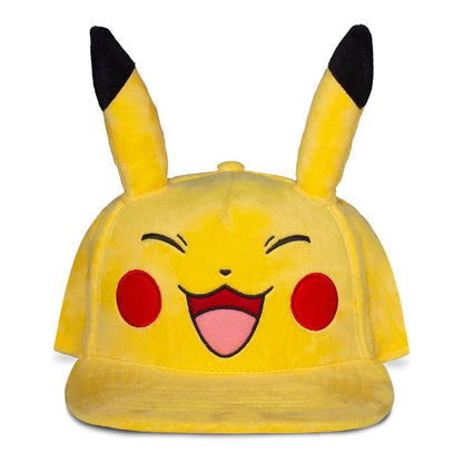 POKEMON Happy Pikachu Novelty Adjustable Cap Yellow