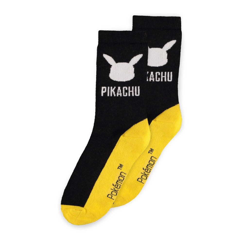 POKEMON Pikachu and Pokeball Crew Socks - 39/42